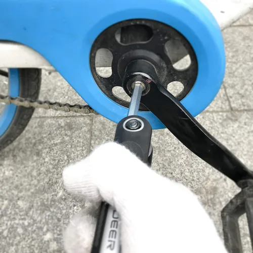 Miniatura 8 de R'DEER Juego de llaves hexagonales plegables 8 en 1 de bolsillo portátil para bicicleta, kit de llave Allen métrica, agarre cómodo, tamaños