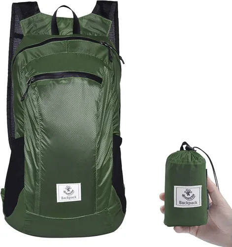 Miniatura 18 de Mochila 4Monster de excursionismo, de día, resistente al agua, ligera, plegable, para viajes, campamento, exteriores A-Naranja
