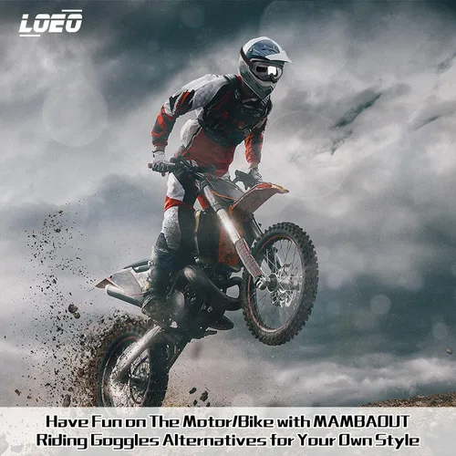 Miniatura 7 de Paquete de 2 gafas para motocicleta, ATV a prueba de polvo, para esquí, carreras, equitación, todoterreno, impermeable, motocross