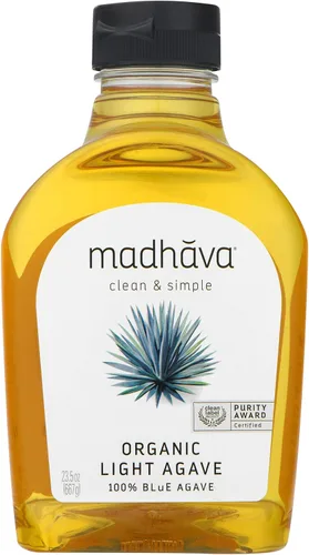 Miniatura 11 de MADHAVA Agave ligero orgánico Néctar de agave azul orgánico 100% puro Edulcorante natural, alternativa al azúcar Vegano Orgánico Sin OMG
