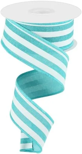 Miniatura 8 de Cinta de borde con alambre de rayas verticales, 10 yardas (negro, blanco, 1.5 pulgadas)