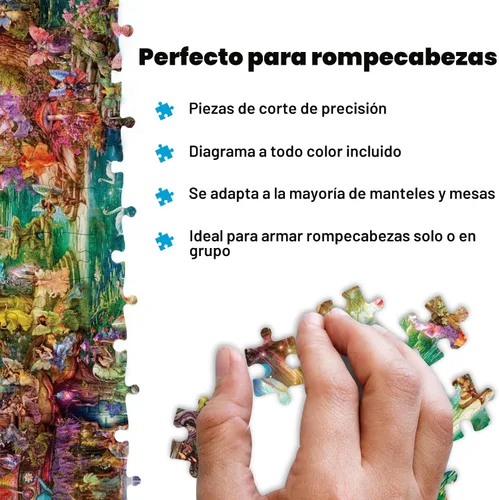 Miniatura 4 de Buffalo Games - Aimee Stewart The Butterfly Ball - Rompecabezas de 1000 piezas, fabricado en Estados Unidos, tablero reciclado premium, diagrama