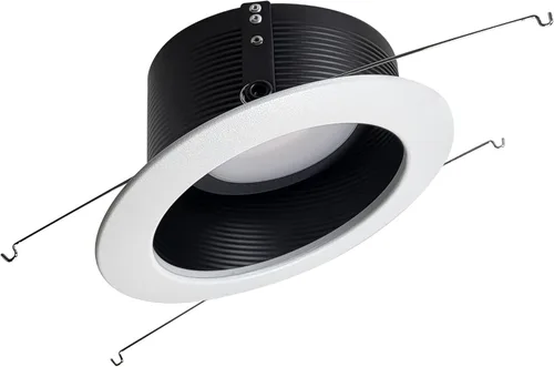 Miniatura 3 de Nora NLRS-611L1TWW Reflector LED de retrofit inclinado de 6 pulgadas, CCT seleccionable (reflector blanco, anillo blanco)