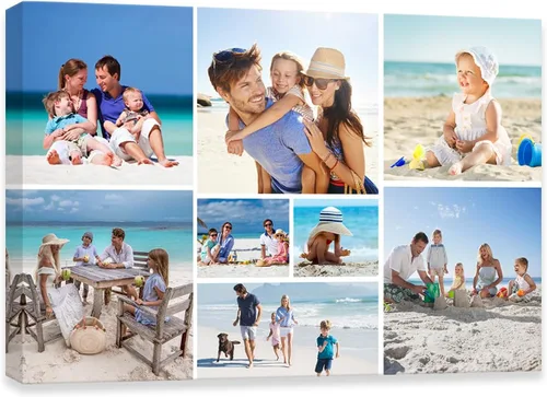 Miniatura 19 de DOARTDO Impresiones en lienzo personalizadas con tus fotos, collage personalizado de arte de pared para familia, boda, bebé, mascota, perro, marco 9