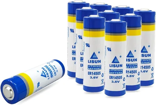 ER14505 AA Batería de litio, 3.6V 2400mAh Medidor de electricidad de agua PLC Equipo de instalación Batería de repuesto (10 unidades)