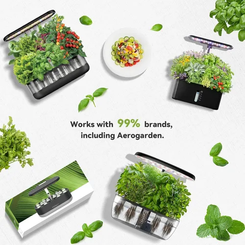 Miniatura 6 de inbloom Kit de 12 cápsulas de semillas de flores para AeroGarden, iDOO, Ahopegarden, sistema de cultivo hidropónico MUFGA, incluye caléndula