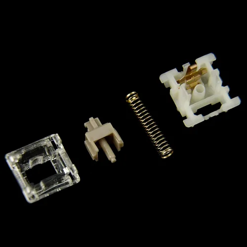 Miniatura 7 de para Gateron Baby Racoon Switch Alargar eje lineal 5 Pin Pre-lubed Interruptores 1.94 oz POM Material Interruptores para teclado mecánico