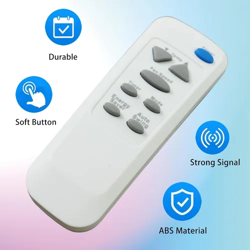 Miniatura 7 de Mando a distancia de repuesto compatible con GE aire acondicionado remoto 6711A20089B 6711A20093L AGQ14AH AGQ14AHG1 AGQ18DH AGQ18DHG1 AGQ24DH