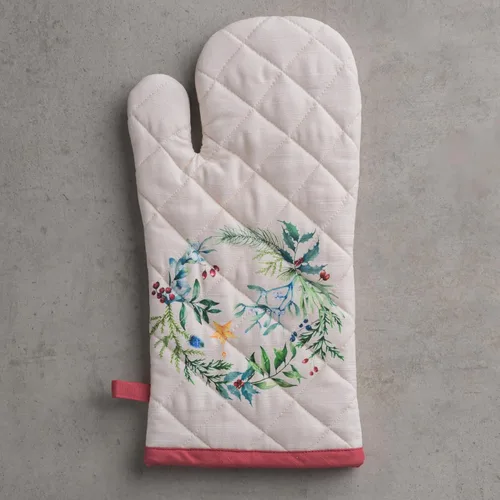Miniatura 9 de Maison d' Hermine - Guantes de cocina Holly Time, 100 % algodón, manoplas de horno para hacer una barbacoa, cocinar, hornear, para la parrilla