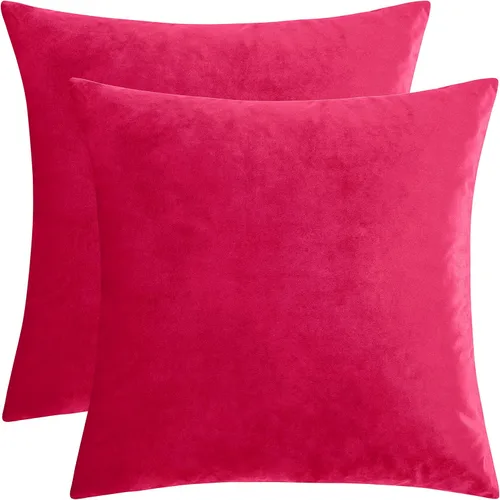 Miniatura 89 de GIGIZAZA Fundas de Almohadas Decorativas de Terciopelo Dorado, Fundas de Almohadas de 18x18 para Sofá, Sillón y Cama, Paquete de 2 Fundas de Cojines