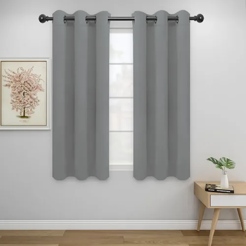 Miniatura 233 de Easy-Going - Cortinas opacas para dormitorio, aislamiento térmico sólido con ojales, cortinas de ventana para reducción de ruido, cortinas