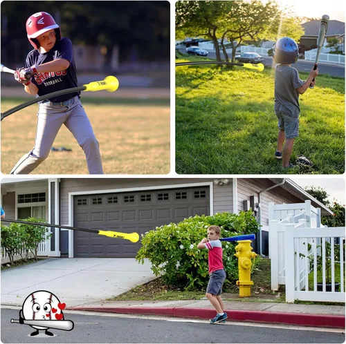 Miniatura 7 de Hitting Stick Batting Swing Trainer, Batting Practice Equipment for Baseball and Softball, Ideal One-on-One Coaching Tool for Baseball 54