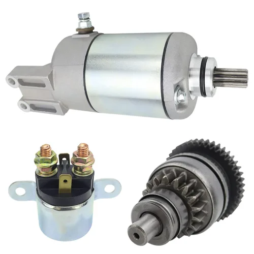 Miniatura 9 de Arrancador y Bendix y relé para Can-Am Defender Traxter HD5 todos los modelos 2017-2021, 420-684-282 420-684-283 18823, Defender HD5 Starter
