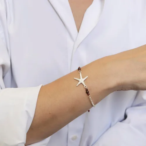 Miniatura 15 de Pulseras de plata de ley 925 con piedras preciosas para mujer, pulsera de piedra natal, pulseras minimalistas para mujer, pulsera de plata de ley