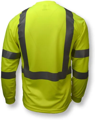 Miniatura 4 de Radians ST21-3PGS-2X Clase 3 Camiseta de seguridad de manga larga Max-Dri con malla transpirable, 2X-Grande, Verde