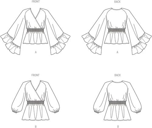 Miniatura 3 de Butterick Misses' - Kit de patrón de costura semiajustada, código de diseño B6930, tallas 4-6-8-10-12