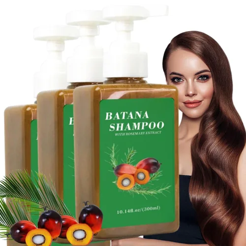 Batana Shampoo, Shampoo De Batana, para el crecimiento del cabello, hidrata y fortalece (3PC)