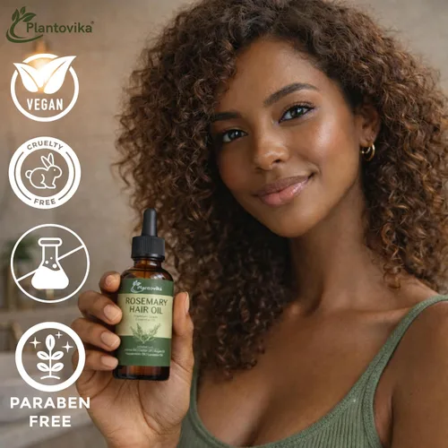 Miniatura 7 de Aceite de romero para el crecimiento del cabello – Aceite de crecimiento del cabello con jojoba, ricino, argán, menta y lavanda Tratamiento