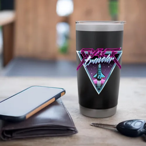 Miniatura 7 de NASA Iconic Space Traveler Retro 80's Vibes Big Chest Poster Stainless Steel Insulated Tumbler