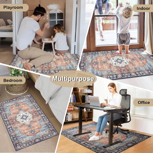 Miniatura 7 de Tapete para silla de oficina para suelo de madera dura, 36 x 48 pulgadas, tapete resistente para silla de escritorio para madera dura, protector