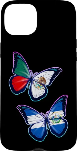 Miniatura 9 de El Salvador y México bicultural Roots - Carcasa para iPhone 17 (versión mariposa)