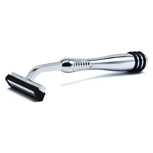 Miniatura 2 de Taconic Shave, Maquinilla de afeitar de doble hoja de metal pesado no pivotante compatible con GIllette Trac II, Personna y repuestos Taconic - 10