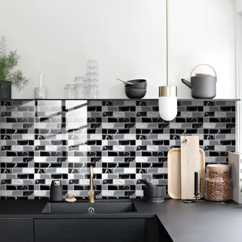 Miniatura 5 de Calcomanías de azulejos autoadhesivas para azulejos de pared, autoadhesivas, impermeables, adecuadas para baño, cámper, encimera, azulejos de 10