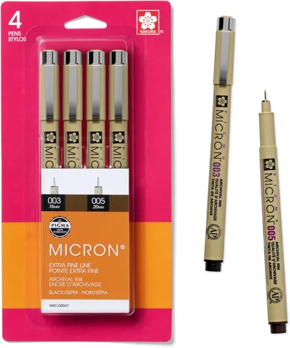 Miniatura 7 de Sakura 50040 Juego de 4 pinceles de dibujo Pigma, Sépia