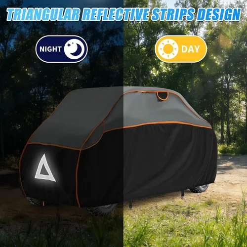 Miniatura 6 de Cubierta ATV para protección contra granizo, 96 pulgadas, resistente 4 ruedas, protección para todo tipo de clima, compatible con Polaris, Honda
