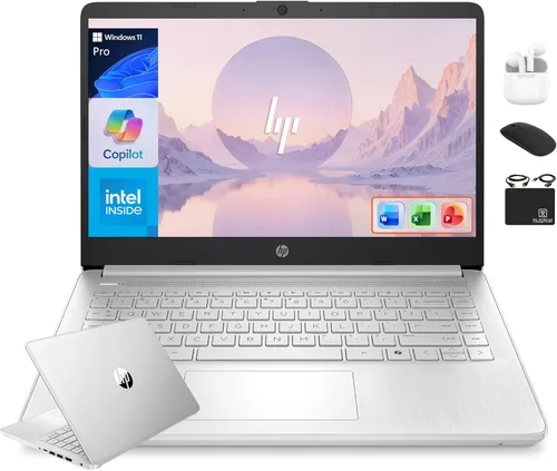Miniatura 12 de HP - Laptop insignia de 14" 2025 con potencia de IA, para oficina y estudiantes, duración de vida útil, CPU Intel de 4 núcleos, 16 GB de RAM, 628 GB
