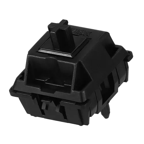 Miniatura 3 de JWICK Interruptores lineales negros V2, JWK Black Linears 2.06 oz carcasa completa de nailon Thocky 5 pines interruptores de teclado mecánicos