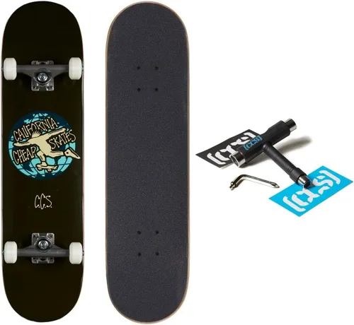 Miniatura 23 de [CCS] Patineta completa Madera de arce Grado profesional Totalmente montado con herramienta de patinaje y calcomanías Adultos, niños