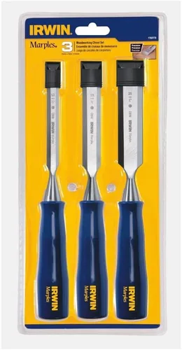 Miniatura 2 de Irwin Tools IRWIN 1769179 - Juego de cinceles para carpintería de 3 piezas (1/2, 3/4 y 1 pulgada)