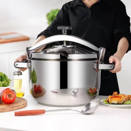 Miniatura 3 de Electric Pressure Cooker, 304 Stainless Steel Pressure Cooker 24cm Large Capacity Thickened Base Commercial Dining Hall