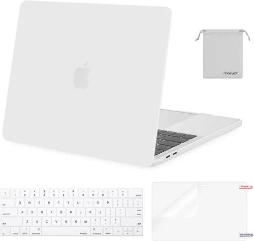 Miniatura 48 de MOSISO - Carcasa rígida de plástico, cubierta de teclado, protector de pantalla y bolsa de almacenamiento para MacBook Pro 13 pulgadas/33 cm Azul