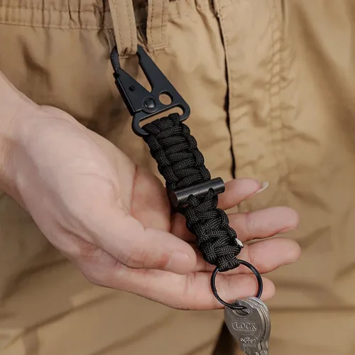 Miniatura 9 de TRIWONDER Clips de boca ampliados HK Gancho de alta resistencia Ganchos a presión Clips de honda para Paracord al aire libre bolsa mochila