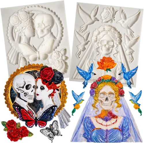 Miniatura 30 de Molde de Arte para Arcilla de Secado al Aire de Policlay, Yeso, Columna Decorativa y Estatua Escultórica Columna y Estatua