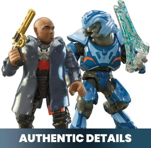 Miniatura 3 de MEGA Halo The Series - Juego de juguetes de construcción de vehículos, avión Renegade Banshee con 205 piezas, 2 micro figuras de acción, morado