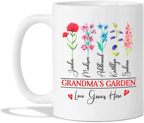 Miniatura 7 de Taza de café con texto en inglés "Grandma No Matter How Hard Life Gets At Least You Do Not Have Ugly Grandchildren - Taza de café para abuela, taza