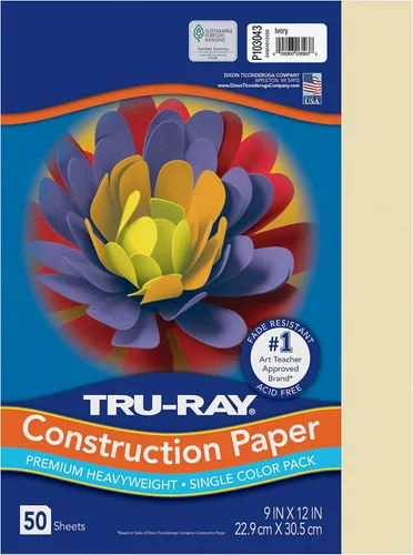 Miniatura 9 de Tru-Ray Papel de Construcción 9x12 Almendra