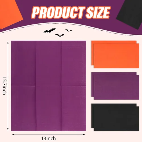 Miniatura 3 de Qilery Juneteenth - 120 servilletas de papel desechables para invitados de cóctel para fiestas afroamericanas, toallas de mano, decoración de Morado