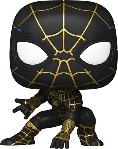 Miniatura 2 de Funko POP Marvel: Spider-Man: No Way Home - Spider-Man en traje negro y dorado, 3.75 pulgadas, (56827)