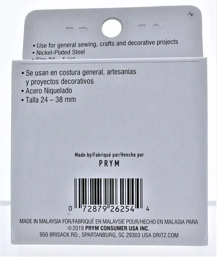 Miniatura 2 de Dritz 68-9 pines perlados, largos, blancos, 1-1/2 pulgadas (100 unidades)