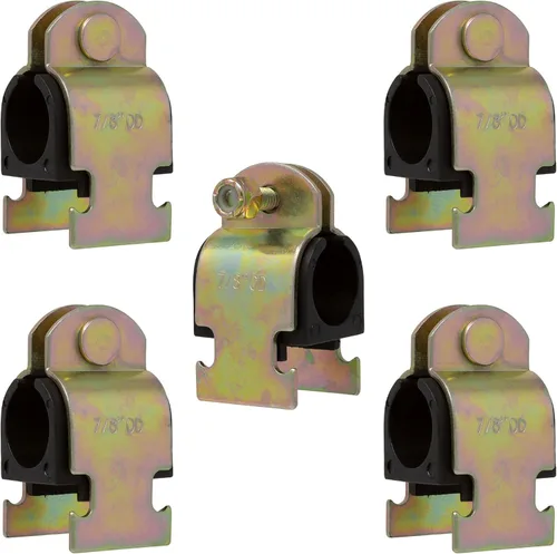 Miniatura 9 de Abrazadera de amortiguador de goma de 1 pulgada NOM (1-1/8 pulgadas de diámetro) para montar tuberías de cobre, tubo PEX, tubo CVPC a canales