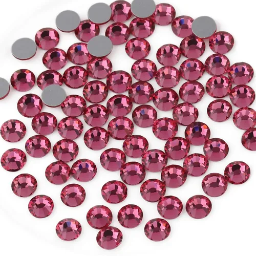 Miniatura 7 de Beadsland 1440 diamantes de imitación de cristal con parte trasera plana, gemas redondas, ámbar, SS3, 0.047-0.055 in