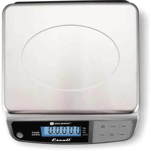 Miniatura 10 de San Jamar Báscula digital de alimentos, funciona con pilas, con capacidad de 66 libras para cocinar, hornear, preparar comidas, seguimiento