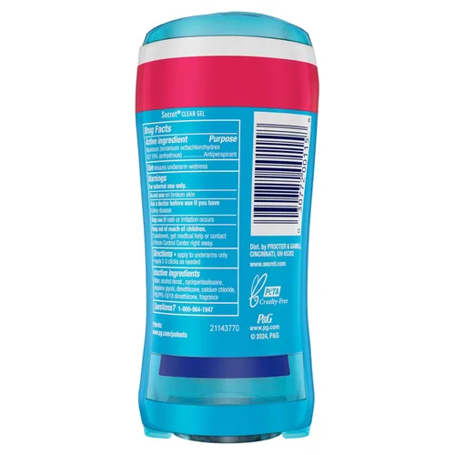 Miniatura 9 de Secret Desodorante antitranspirante fresco para mujer, protección transpirable contra el sudor y el olor durante 72 horas, frescura instantánea