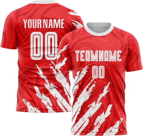 Miniatura 2 de Camiseta de fútbol personalizada para hombres y jóvenes, camisetas de fútbol deportivas personalizadas con número de nombre del