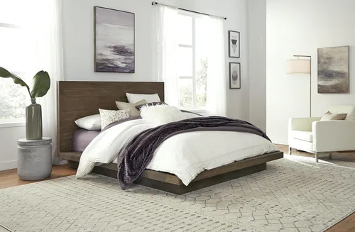 Miniatura 16 de Modus Furniture Cama de madera maciza, California King, Kentfield - roble negro a la deriva