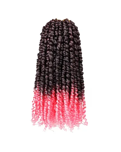 Miniatura 47 de Paquetes de extensiones de cabello de trenza de ganchillo Passion Twist - Combo de color mixto (6 paquetes 1B+1 paquete T1B/27+1 paquete T1B/30)